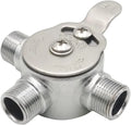 Thermostatic Pressure Balanced Hot/Cold Water 3-Way Single Lever Shower Valve with Diverter Solid Brass for Bathroom