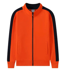 New Custom Logo School Uniform Staff Tricot Jacket Outdoor Full Zip up Workout Jackets College Sports Jacket