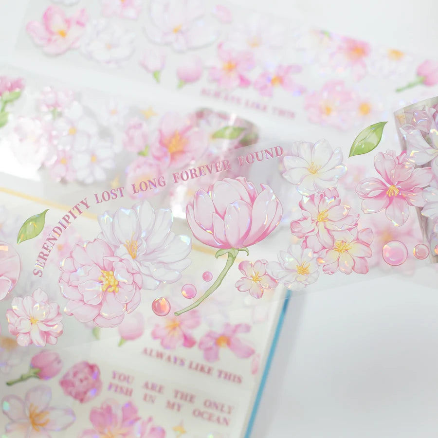 Custom High-end Crystal Transparent Journaling PET Tapes Manufacturer