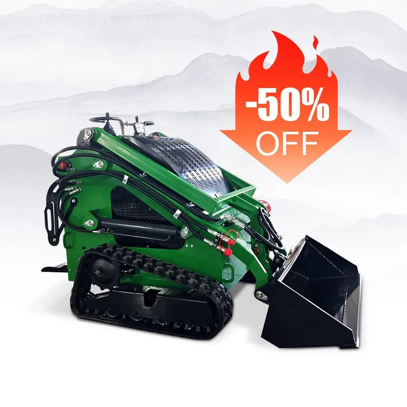 TOSH Mini Skid Steer Loader Mini Loader with Imported Engine and Attachments