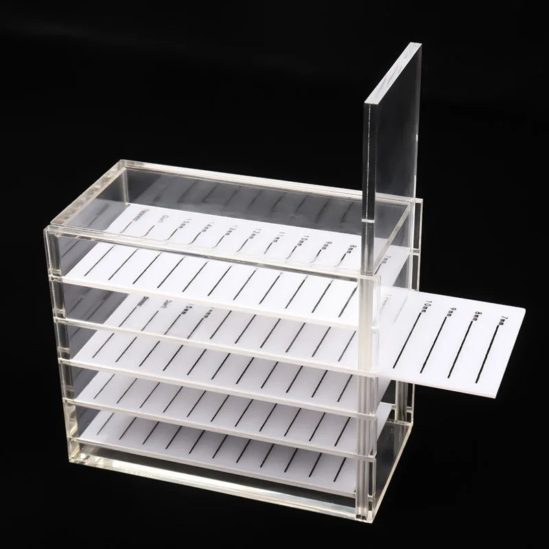 Yucagci Wholesale Acrylic Eyelash Storage Box and Good Quality Eyelash Extension Storage Box of Eyelash Storage Case for S