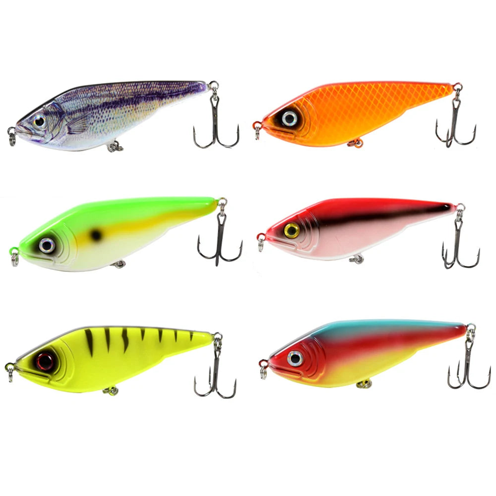 Newbility 12cm 52g Dog Walking Sinking VIB Hard ABS Plastic Lure