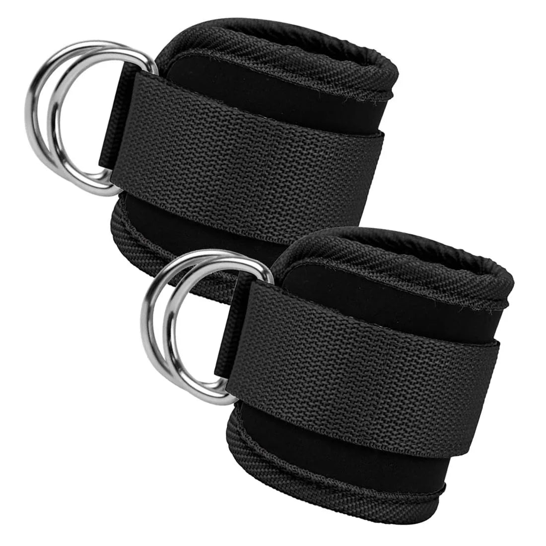 Adjustable Neoprene Padded Ankle Straps for Cable Machine Gym Workout Fitness Equipment Ankle Straps for Men Women Leg Training
