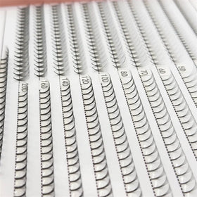 Big Tray 320 Fans Pointed Premade Volume Fan Long Sharp Stem Faux Mink Russian Volume Lash Extension Handmade 12 Rows Natural