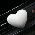 FinRu Stocked Scented Heart Shaped Ceramic Car Vent Aroma Plaster Air Freshener Home Porcelain Fragrance Essential Oil Diffuser