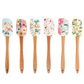 Wholesale Silicone Spatula for Baking Food Grade Spatula With Wooden Handle Kitchen Cake Tools Baking Scraper