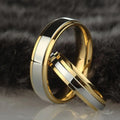 Male Women High Polished 18k Gold Silver Plated Titanium Steel Wedding Band Rings Stainless Steel Ring Sets Wholesale