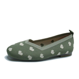 Women Popular Fashion Basic Causal Mesh Upper with Special Bow Canvas Soft Insole Flat Shoes