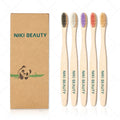 Reusable Travel Mini Kids Brush Teeth Whitening Bamboo Toothbrush