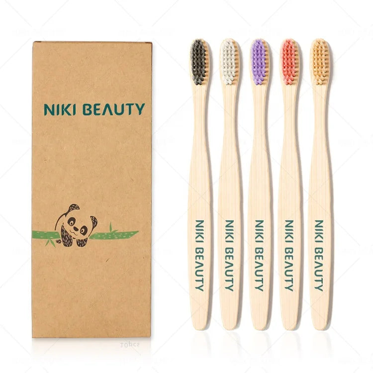 Reusable Travel Mini Kids Brush Teeth Whitening Bamboo Toothbrush