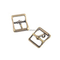 Factory Price 20mm Antique Brass Slider Belt Buckle Roller Locking Tongue Buckle