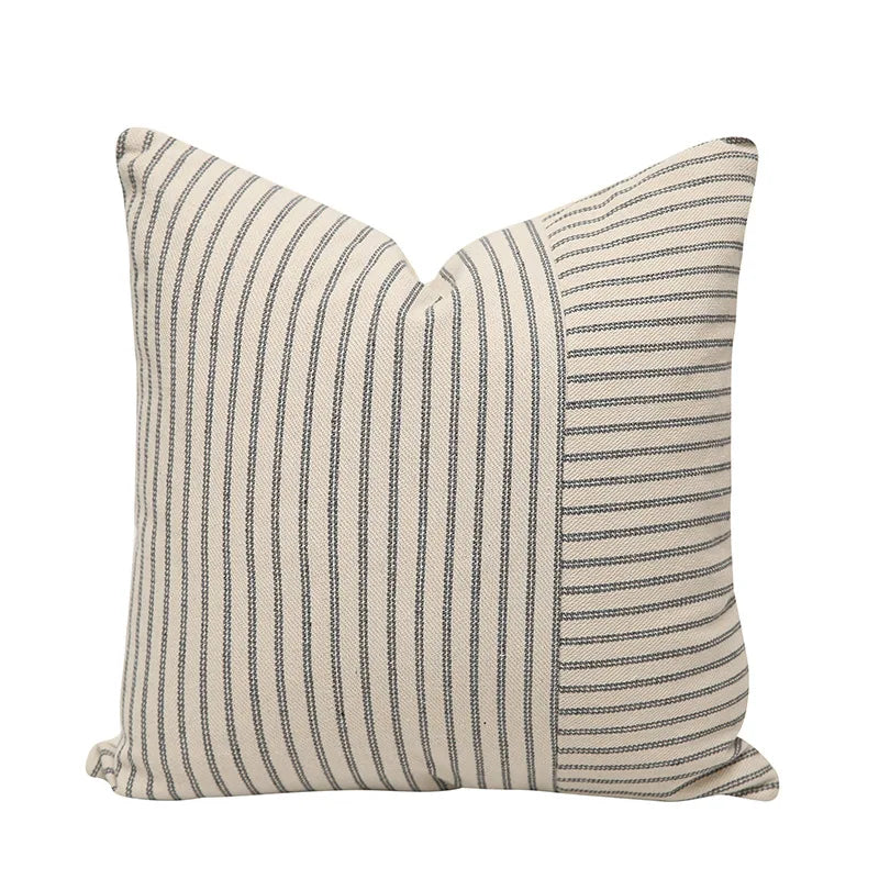 Wholesale Hospital Home Woven Cotton Polyester Striped Jacquard Lumbar Sofa Cushion Pillow Covers Custom Size