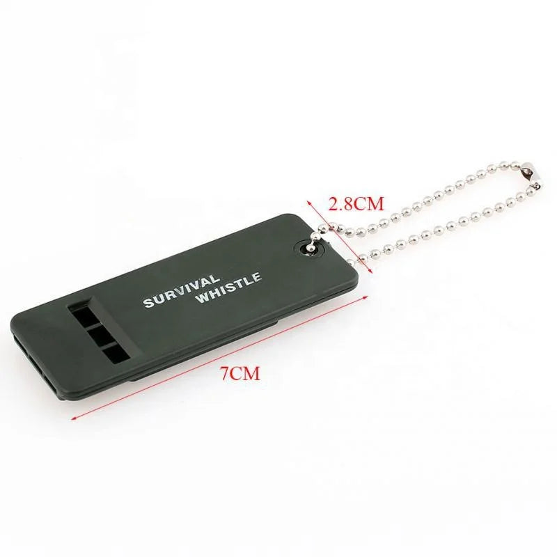 Three-Band Whistling Outdoor Hiking Camping First Aid High-Frequency Survival Portable Whistle