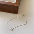 VIANRLA 925 Sterling Silver Box Chain Women Bracelets Bangles Jewelry with Zircon