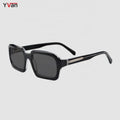 2023 New Fashion Retro Sunglasses Luxury Acetate Black Frame Blue Tortoiseshell Lens Options Sunglass Eyeglass for Men Women
