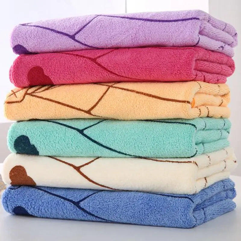 Fashion Cartoon Printed Towels Quick-Drying Super Absorbent Lined Absorbent China Towel Soft Microfiber Hand Face Towel