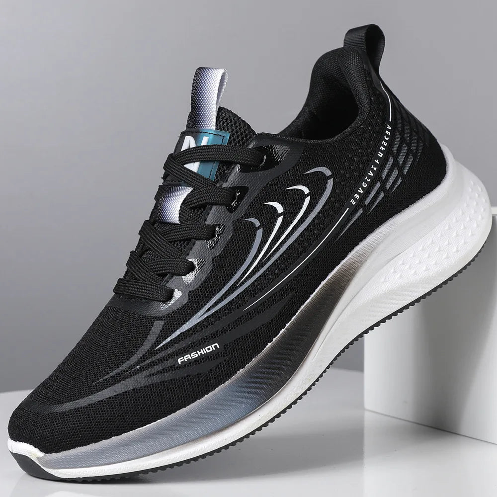 Sneaker the New Men's Trend of 2026 Fly Weave Strap Breathable the Bottom of the Popcorn Running Shoes