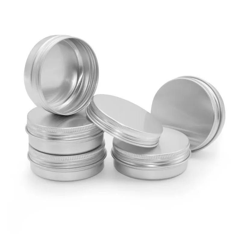 Food Grade 5ml 6ml 10ml 15ml 20ml 30ml Aluminum Jar Skincare Sample Size Pot Packaging Skincare