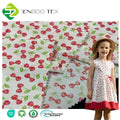 Certified No. EGL/234911 Organic Cotton Voile Lightweight Fabric GOTS Certified 90*88 Density Digital Print Girls Dress