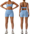 New Buttery Soft Four Way Stretchy Slim Fit Sports Yoga Set Short Gym Wear Women Sets MegaBDM