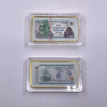 Metal Craft Double-sided Iron Fake Gold Clad Plated Solid Coin Bar Collectible Banknote Pattern Silver Zimbabwe Bullion