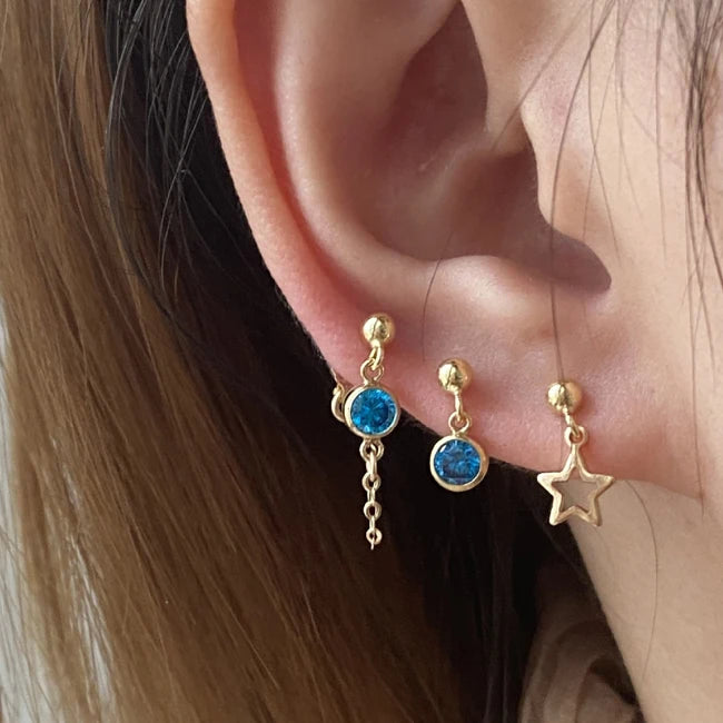 2022 Popular 14K Gold Filled Earring Jewelry Mini Stud Earrings for Girls