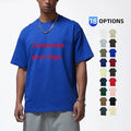Wholesale 100% Cotton Blank Oversized Tshirt 260G Heavy Weight Custom 3d Logo Men Puff Print Tee T Shirt