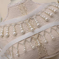 Wholesale Heavy Industry Beaded Tassel Lace Handmade DIY Hanfu Shawl Qipao Accessories Pearl Pendant Ribbon