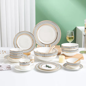Customizable Creative Ceramic Western Food Plate Hotel Tableware Set Household Bone China Dish Steak Plate Dinnerware Sets