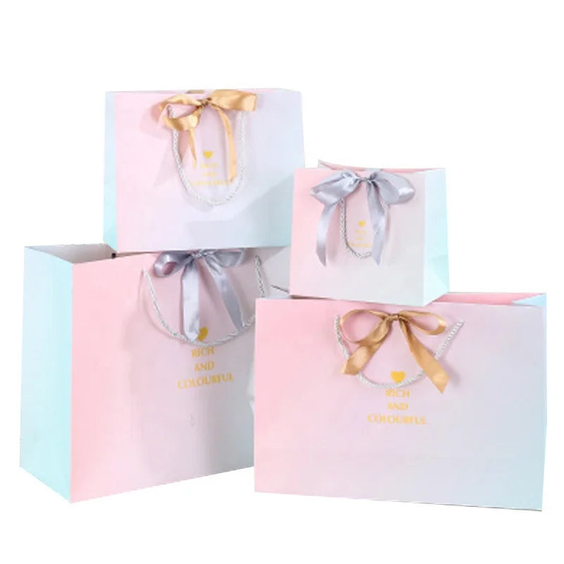 2024 Custom Logo Luxury Shopping Paper Bag With Hot Stamping Gift Packing Bag Packaging Bags for Clothing