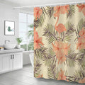 3D Flamingo Waterproof Polyester Shower Curtain Mildew-Proof with 12 Hooks Digital Printed Universe Bathroom Decor
