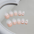 Press on Nails Short Wholesale Little Rabbit Student Detachable Finger ABS 24 Pcs Manicure Wear