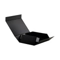 Custom Logo Packaging Box Paper Flat Delivery Black Magnetic Folding Gift Box for Gift Packaging