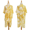 MIO New Tie Dye Cardigan Women Swim Suit Cover up Dress Anti-wrinkle Kimono for Ladies