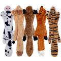 Joysing Indestructable Dog Toys No Stuffing Dog Squeaky Toys Dogs Plush Cute Animals Natural Puppy Toys