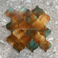 Modern Indoor Irregular Shape Mixed Color Glossy Finish Self Adhesive Aluminum Mosaic for Bathroom Ceiling Wall Tiles