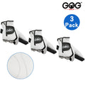 3PCS Men's High Quality Sheepskin Leather Left Hand Customizable Golf Glove Right Hand White