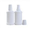 Empty 250ml White PE Plastic Mouth Wash Packing Bottle with Screw Cap Screen Printing 100pcs MOQ Price