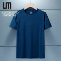 Hot Selling Products 2025 Short Sleeve Casual Round Neck Breathable Quick-Dry Sports Fitness Outdoor T-Shirt for Men Summer