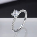 SC Wholesale Minimalist Thin Zircon Wedding Rings Gift Fashion Classic 6mm Cubic Zirconia Diamond Engagement Rings for Women