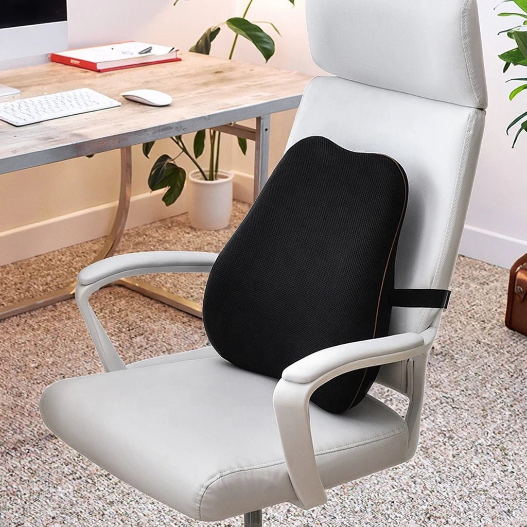 Lumbar Support for Office Chair Premier Quality Memory Foam Back Cushion Back Pain Relief Improve Posture Large Back Pillow