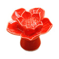 Ceramic Handle Color Lotus Pastoral Children's Cartoon Handle Cabinet Drawer Wardrobe Pulls Furniture Handles Hardware
