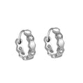 Wholesale 925 Sterling Silver Earrings Geometric Hexagon Small CZ Huggie Honeycomb Hoops for Women Fine Jewelry Wholesale