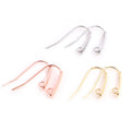 (NO Fade) 24*12mm 20pcs/Lot 316 Stainless Steel Gold Rose Gold High Quality Earring Hooks Wire Settings Base Settings Whole Sale