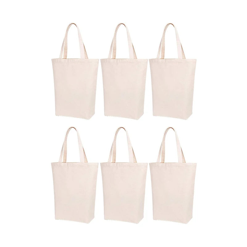 Wholesale Eco-friendly Custom Natural Extra Large Blank Cotton Canvas Tote Bag for Shopping