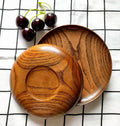 Wooden Tableware Whole Wood Plate Japanese Hotel Dessert Plates Solid Wood Fruit Plate Home Wholesale