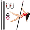 2M Silver Flying Pole for Home Stainless Steel Aerial Dancing Equipment