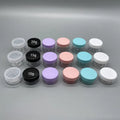 Wholesale Small Capacity 10g 15g 20g PS Plastic Cosmetic Cream Lip Balm Jars with Colorful Lids
