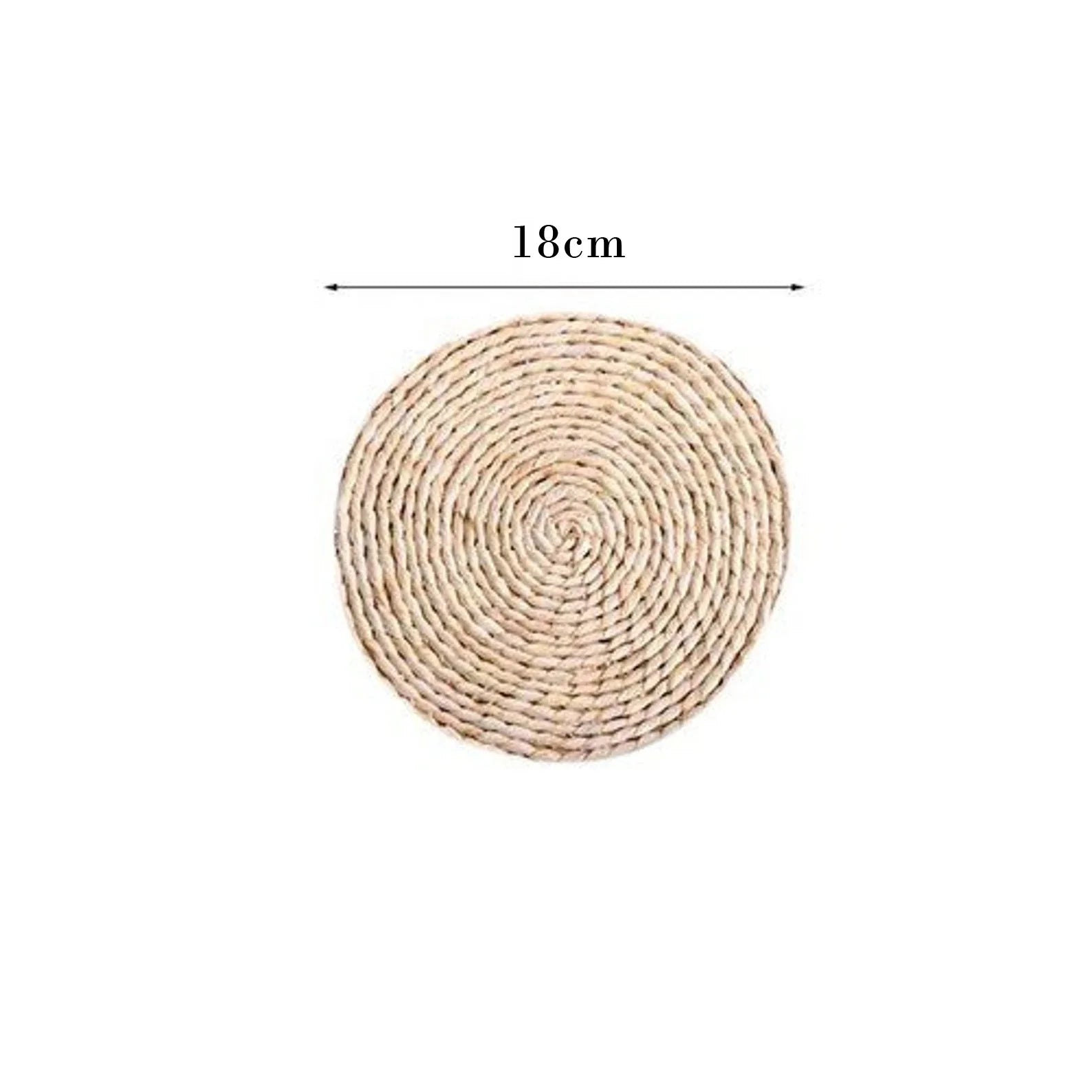 Homeplus 2024 New Style Round Handmade Hot Insulation Heat Resistant Corn Husk Tea Cup Mat coaster Table Decor Pads