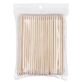100pcs Nail Wooden Cuticle Pusher Nail Art Stickers Orange Wood Sticks Cuticle Removal Manicure Nail Art Tools
